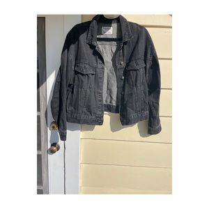 Pull&Bear black denim jacket Size S